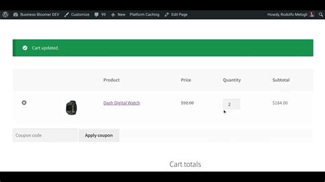 WooCommerce: Automatically Update Cart on .